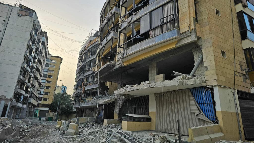 צילום: AFP הריסות בדאחייה