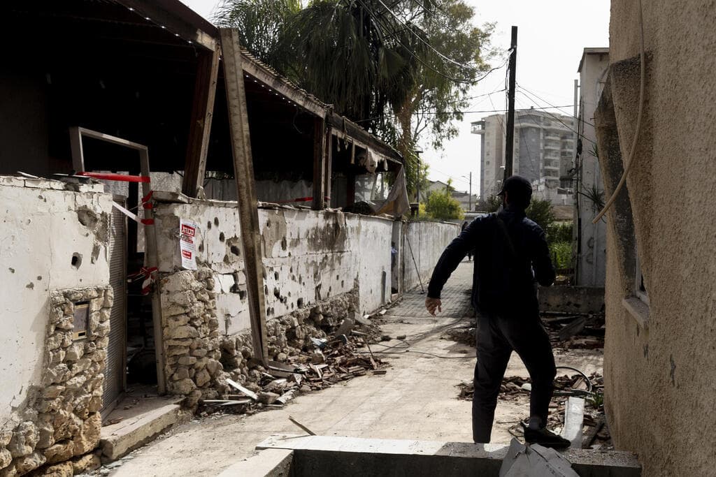 הנזקים בראש העין (צילום: Amir Levy/Getty Images) הנזקים בראש העין