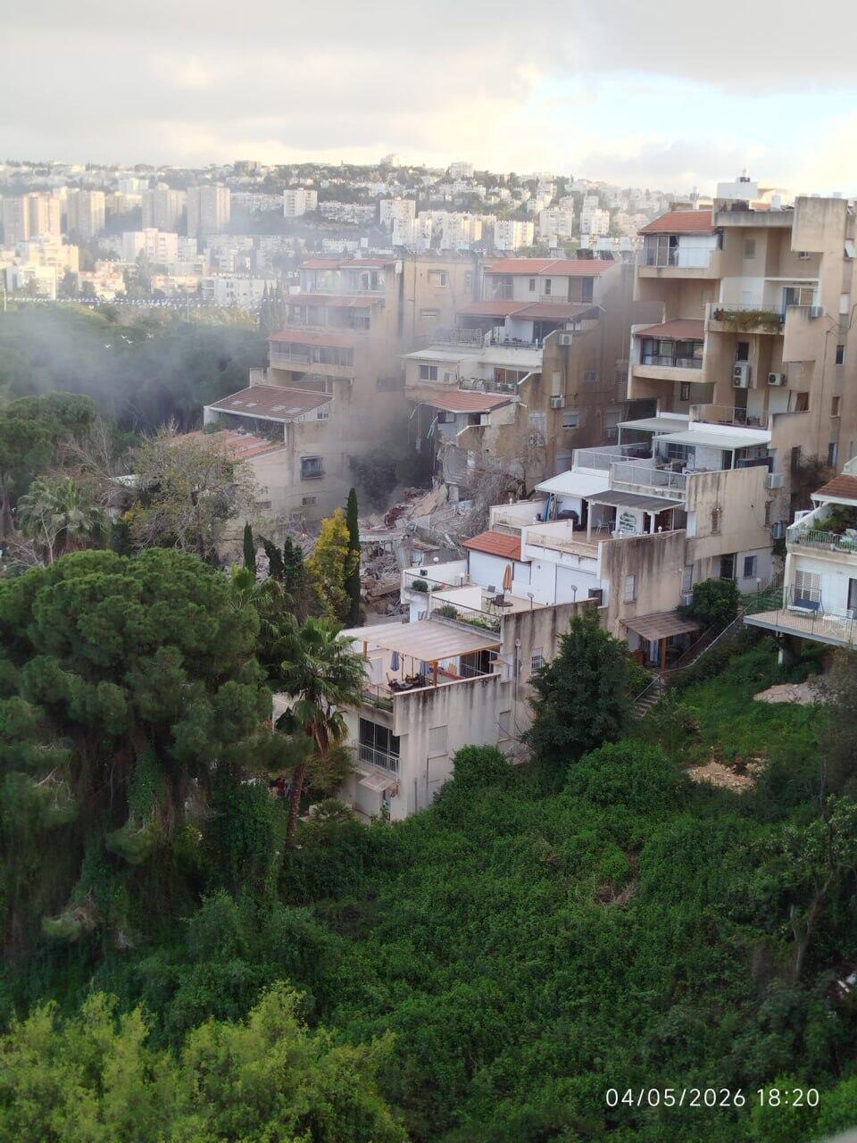 הפגיעה בחיפה (צילום: לפי סעיף 27א לחוק זכויות יוצרים ) הפגיעה בחיפה