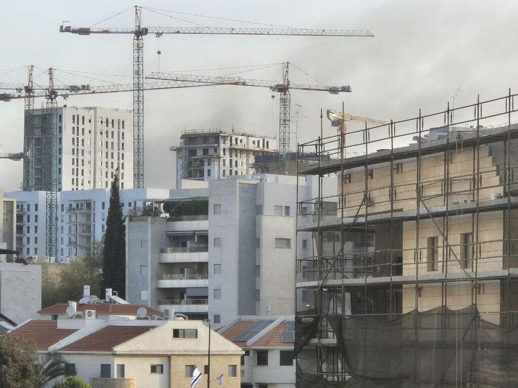 עשן מאחת הזירות בקריית אונו