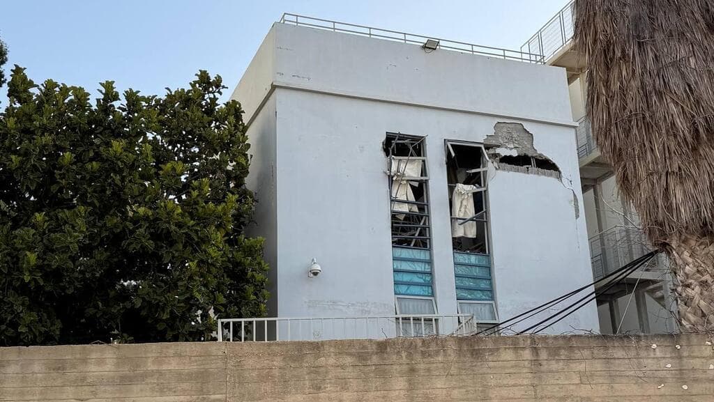 בית הספר שנפגע בתל אביב