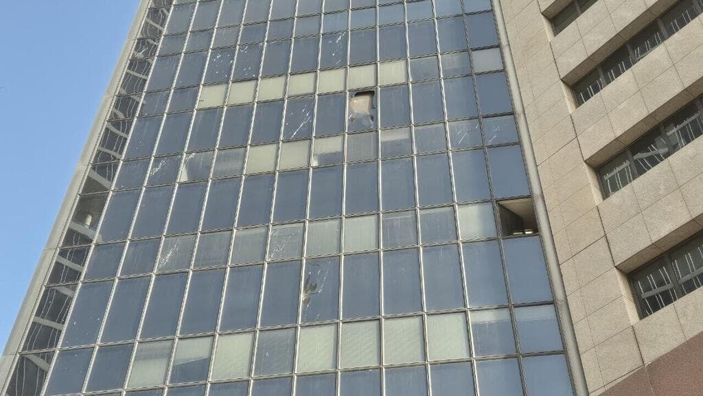 פגיעת הטיל המתפצל בתל אביב