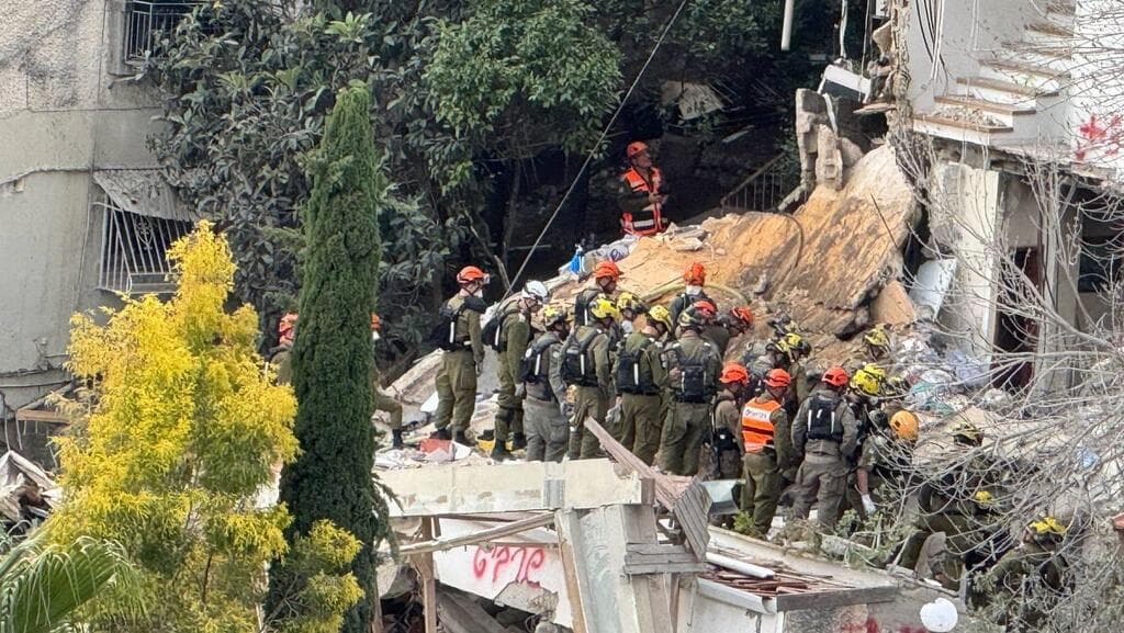 חיפוש אחר נעדרים בזירה בחיפה