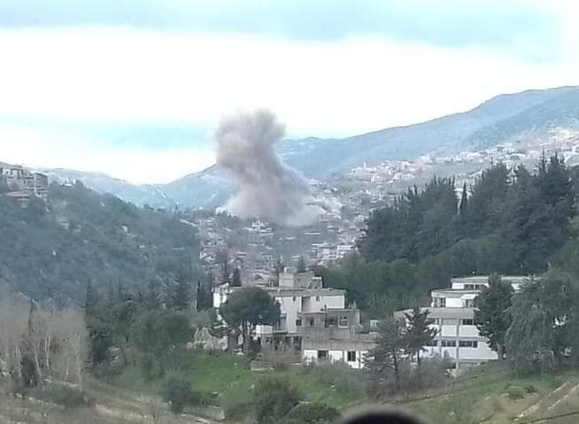 תקיפות אזור הכפר משגרה באזור אל-בקאע המערבי בלבנון