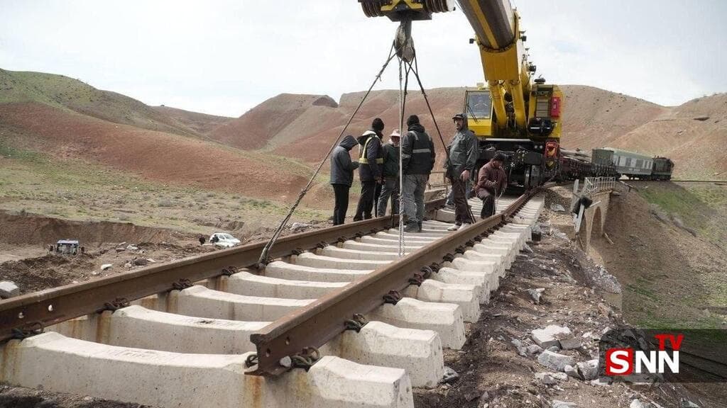 הטלויזיה האיראנית מדווחת על שיקום והחזרה לפעילות של מסילות רכבת שניזוקו בתקיפות