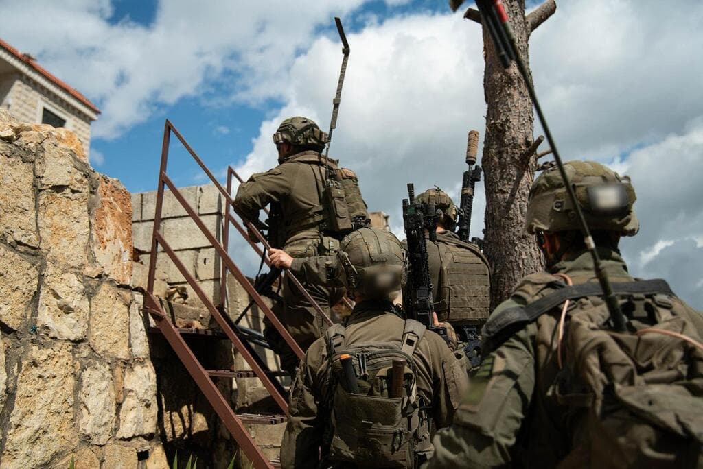 כוחות צה"ל בבינת ג'ביל (צילום: דובר צה"ל) פעילות כוחות חטיבת גבעתי