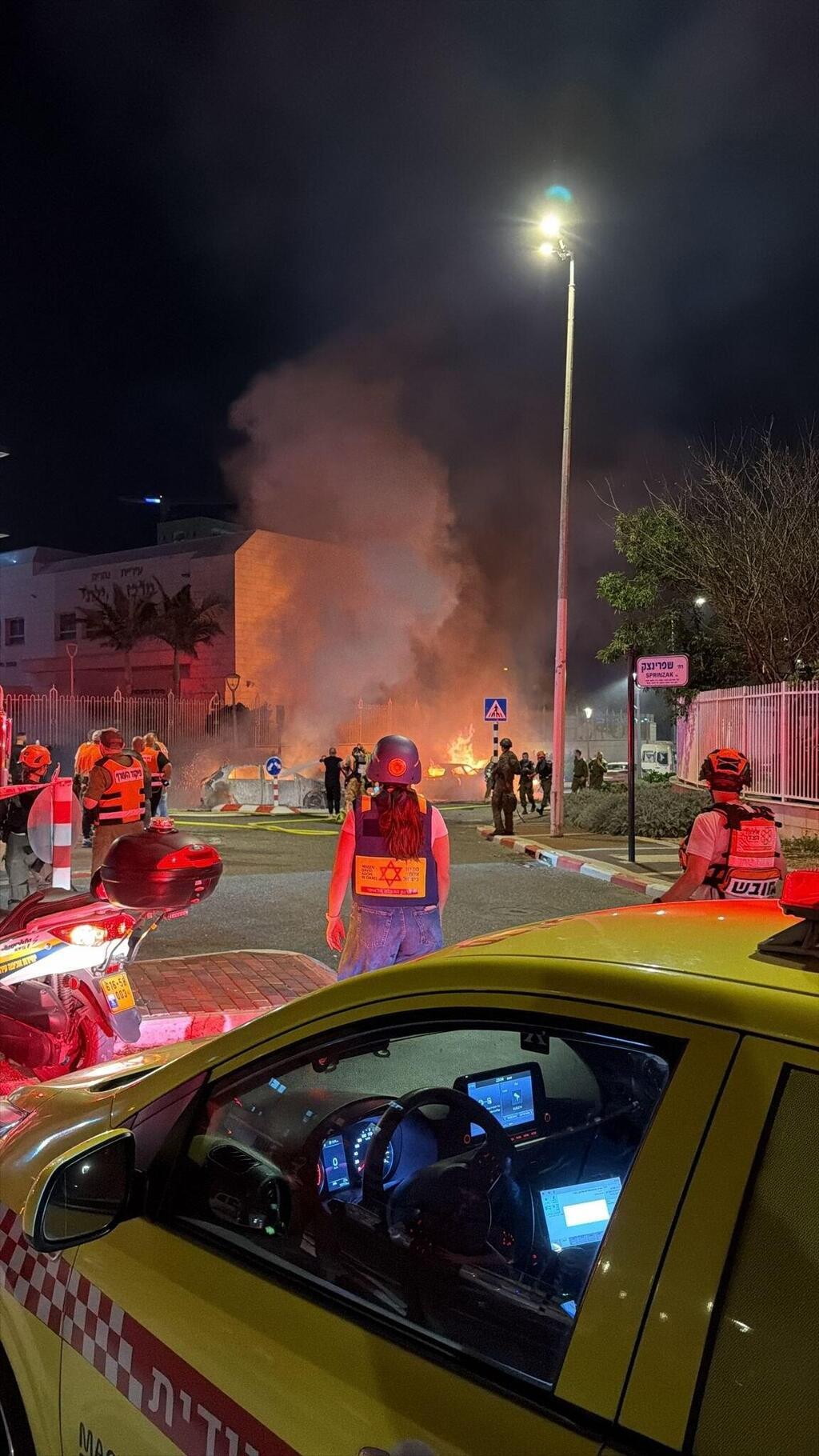 זירת הנפילה באזור נהריה