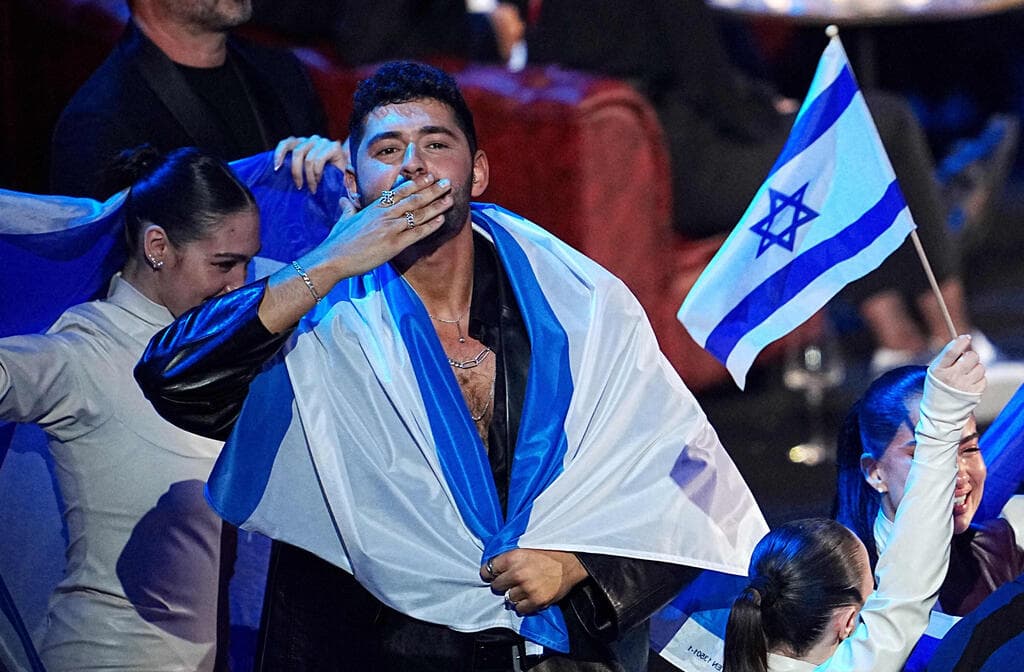 הכי קרוב שאפשר לניצחון (צילום: REUTERS/Lisa Leutne) רגע ההודעה על ההגעה למקום ה שני אירוויזיון 2026