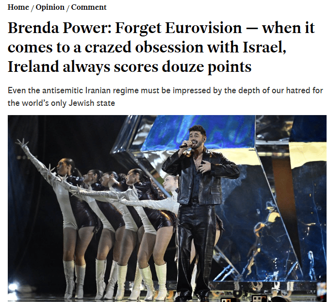 הטור באירלנד נגד השנאה לישראל