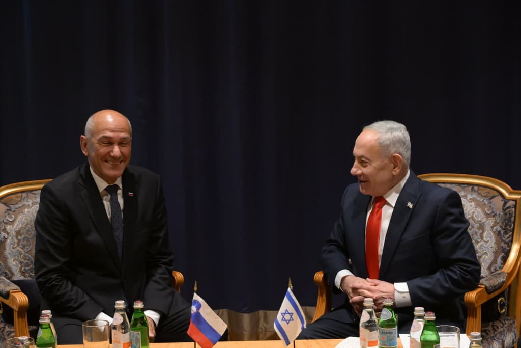 ראש הממשלה בנימין נתניהו נפגש עם ראש ממשלת סלובניה יאנז יאנשה