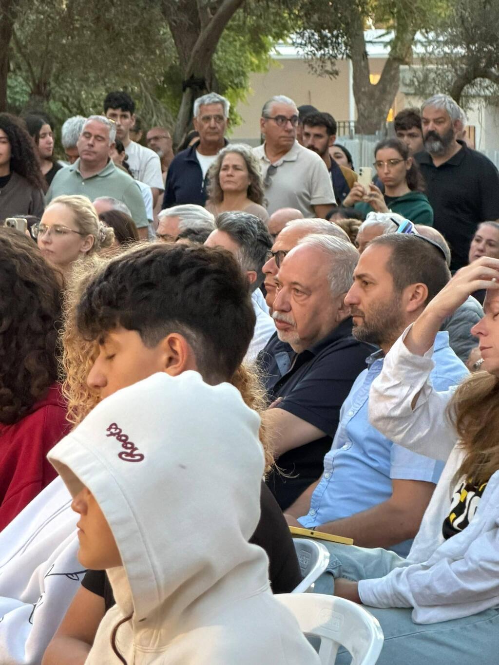 ליברמן בטקס ליברמן בטקס בכפר עזה