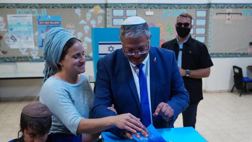 איתמר בן גביר בקלפי הבחירות
