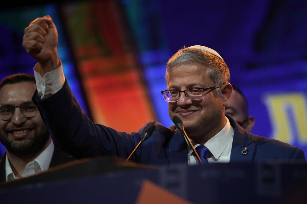 בן גביר, הלילה (צילום: AP Photo/Leo Correa) איתמר בן גביר