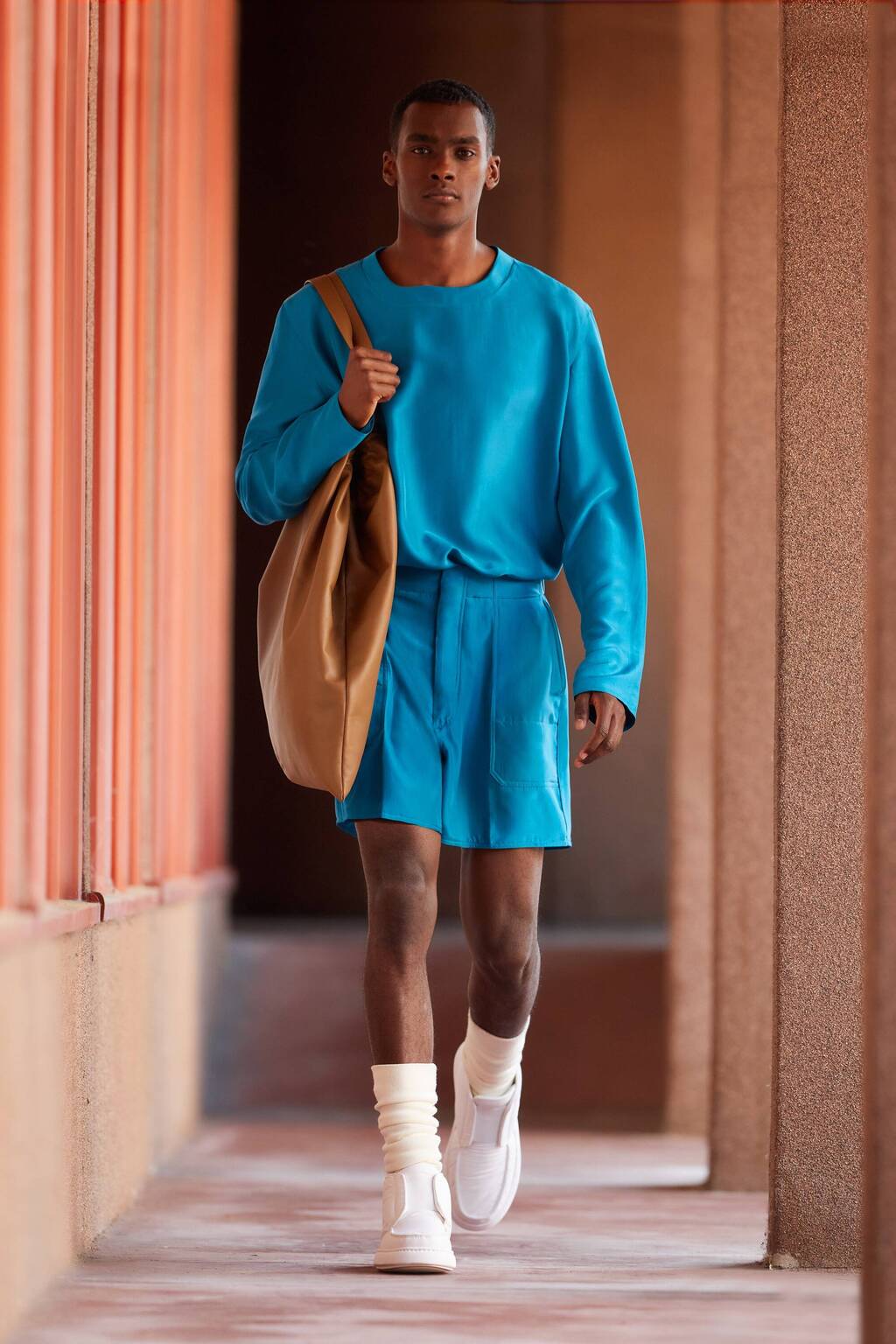 מכנסיים קצרים בתצוגה של זניה בשבוע האופנה לגברים במילאנו