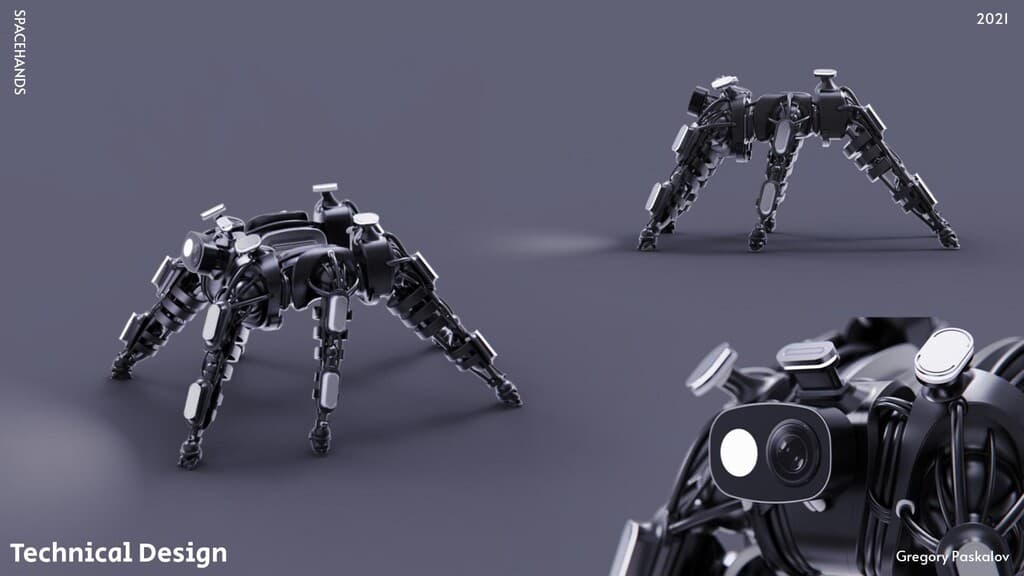 השראה מרקמות חיות לרובוטים עתידניים (הדמיה: גרגורי פסקלוב) גרגורי פסקלוב