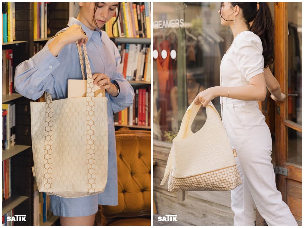 שקיות רב-פעמיות מעמילן תירס שהופכות לתיק אופנתי: הפרויקט של נועה ברדה (צילום: נועה ברדה) נועה ברדה