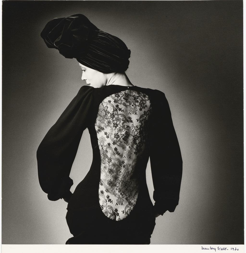 Marina Schiano in Yves Saint Laurent dress, Vogue Paris September 1970