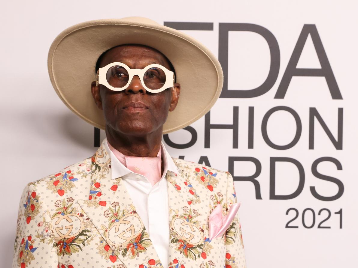 הזוכה בפרס על מפעל חיים. דאפר דן (צילום: Reuters) דאפר דן בטקס פרסי ה-CFDA