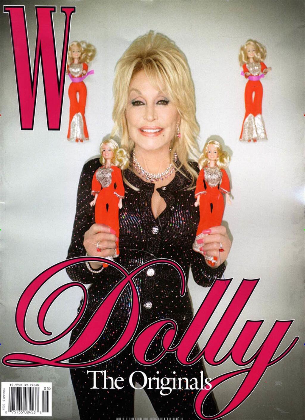 דולי פרטון על שער W, אוקטובר 2021 (צילום: שער מגזין) דולי פרטון על שער W