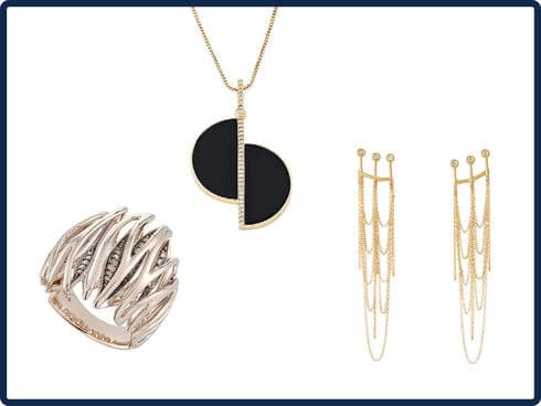 עגילים, שרשרת וטבעת מקולקציות התכשיטים המרתקות של ה.שטרן