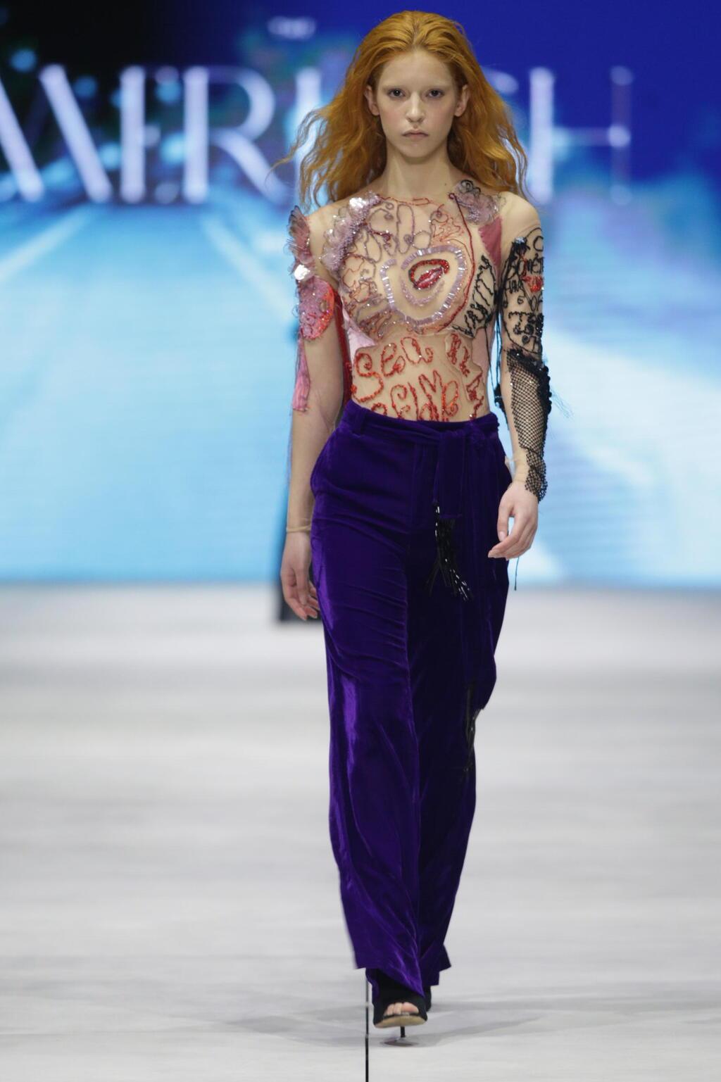 התצוגה של דניאל מריאש במסגרת Upcoming Designers