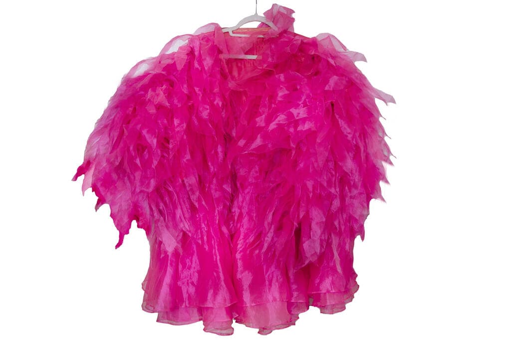 ז'קט ורוד (צילום: ענבל מרמרי) בארון של קיי לונג