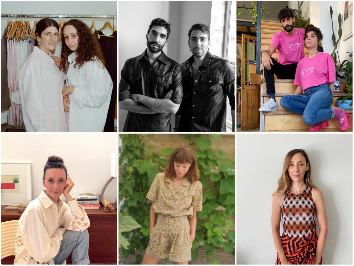 מימין למעלה, עם כיוון השעון: נועה טרלובסקי, יערה ארגמן, גילי פלג, הילה ברודי, נוי פרימור ודנה אקוס, גולן פרידמן ואדי גברילידיס