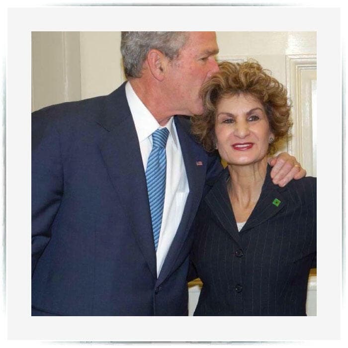 עדנה חלבני עם נשיא ארצות הברית ג'ורג' בוש הבן, 2008 