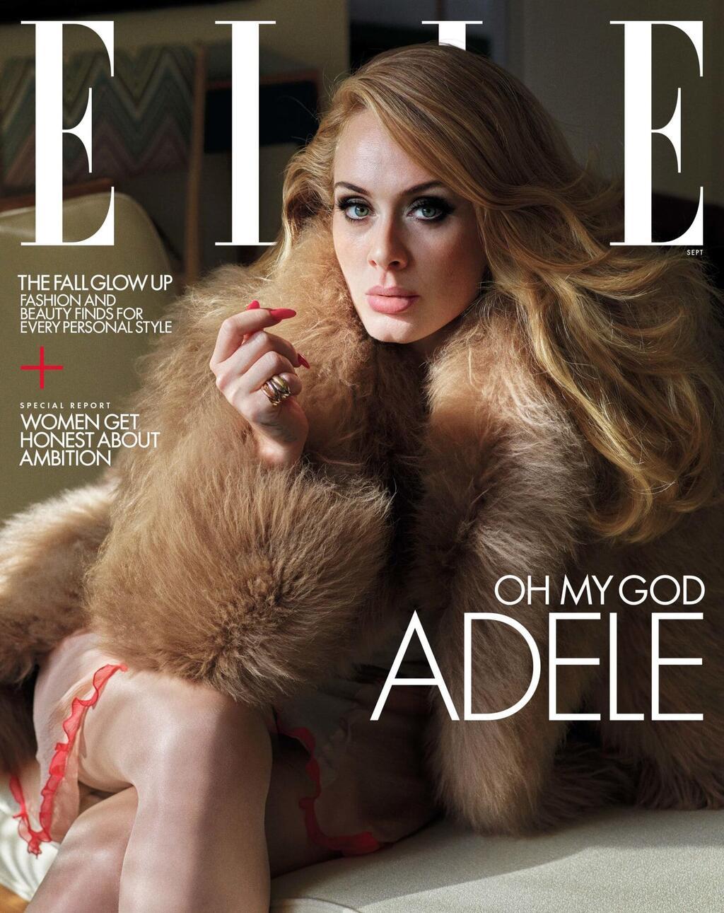 אדל על שער גיליון ספטמבר 2022 של Elle