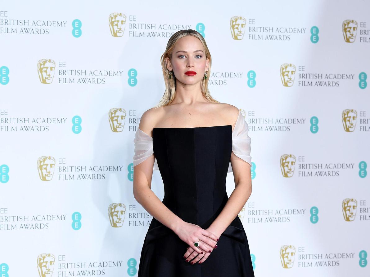 ג'ניפר לורנס בטקס פרסי הקולנוע הבריטיים, 2018