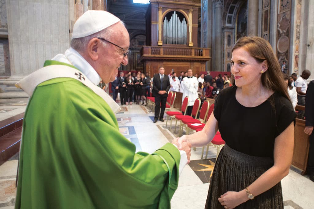 מריה ג'מאל והאפיפיור פרנציסקוס