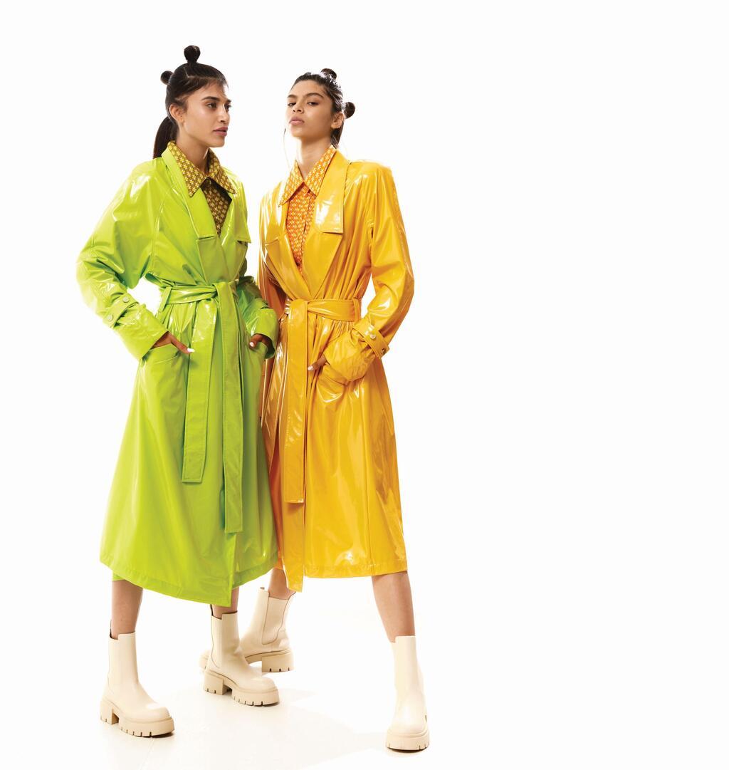 דניאל עובדיה ושירי עובדיה מצטלמות להפקת אופנה חורפית צבעונית