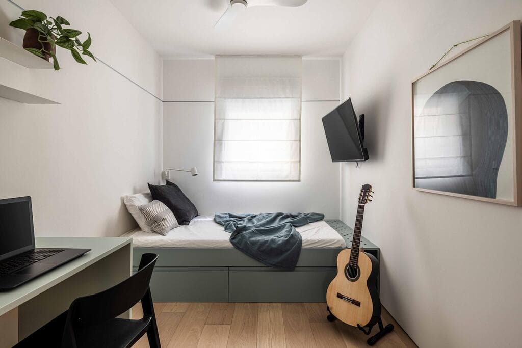 דירה קטנה בתל אביב פרויקט המנטורינג של שש בי