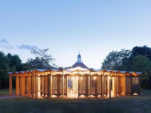 Serpentine Pavilion 2023 designed by Lina Ghotmeh. © Lina Ghotmeh — Architecture