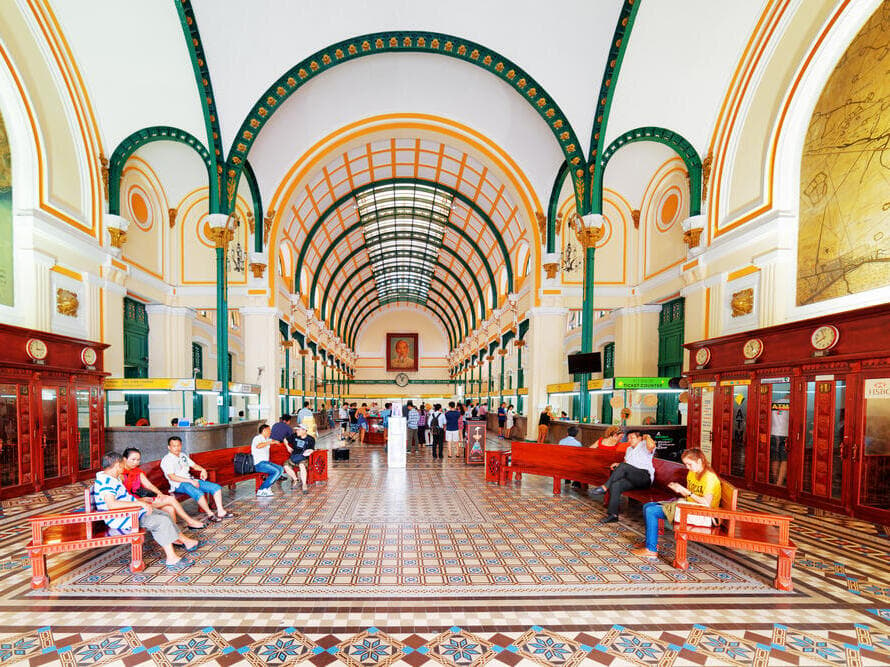 General Post Office in Saigon, Vietnam