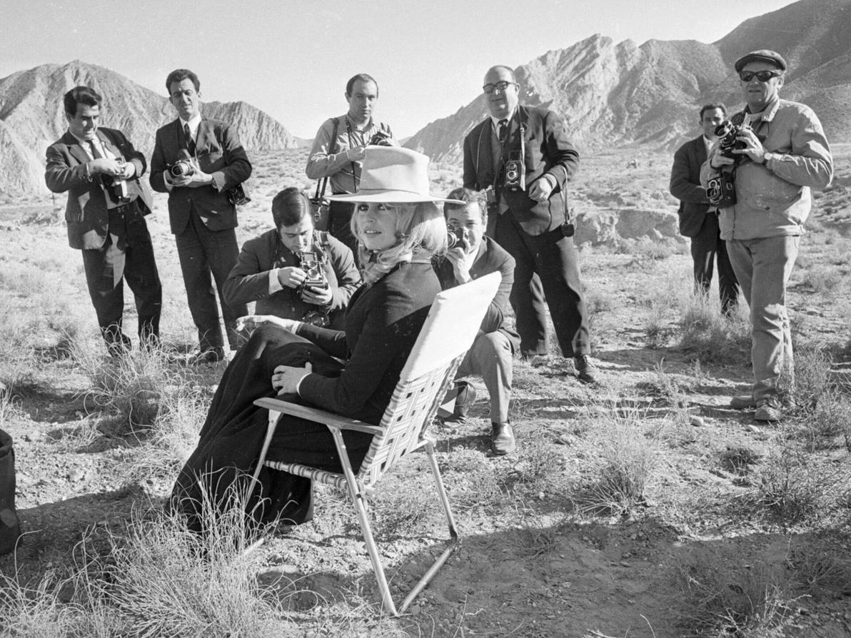 בריז'יט בארדו על סט צילומים, 1968