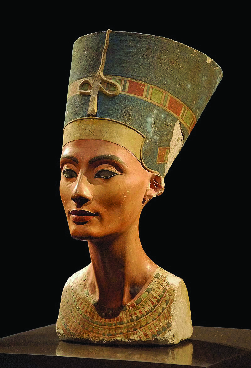 פסל נפרטיטי המפורסם במוזיאון המצרי בברלין
