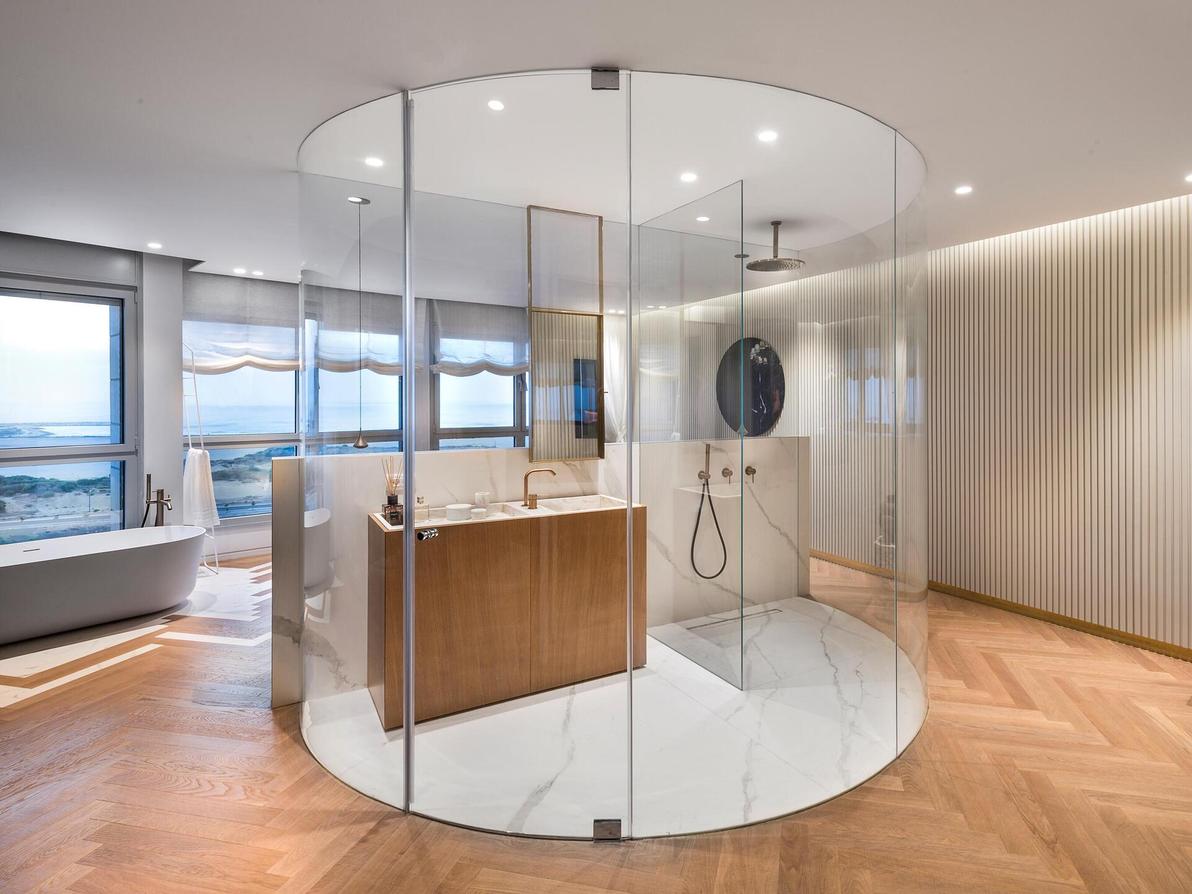 דירה עם מקלחת חלומית, תכנון ועיצוב: צביה קזיוף