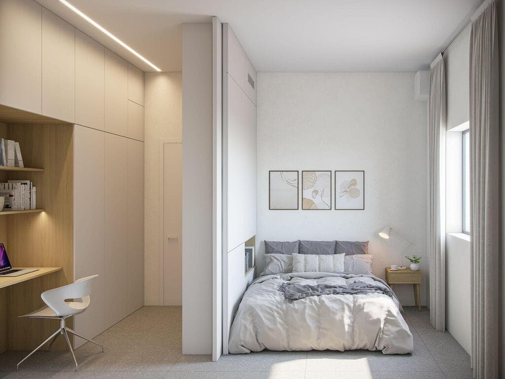 מתוך פרויקט מיקרו קרסו - חדר ממ"ד כיחידה שלמה, תכנון: סטודיו XS