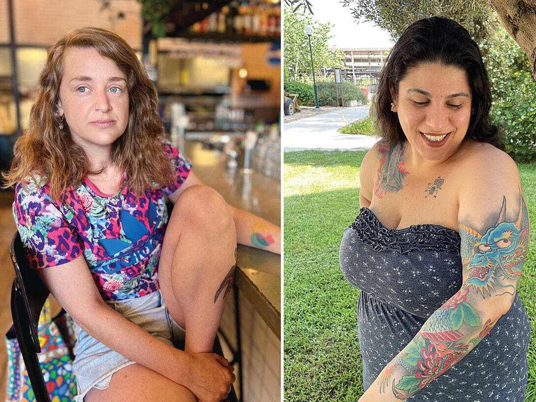 סתו שמעוני (מימין) ושיר רננה שולמן (צילום: אלבום פרטי) סתו שמעוני (מימין) ושיר רננה שולמן