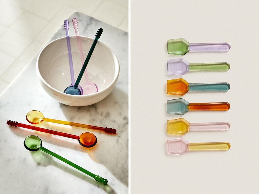 חבילת כפיות קינוחים מזכוכית בורו-סיליקט, ZARA HOME
