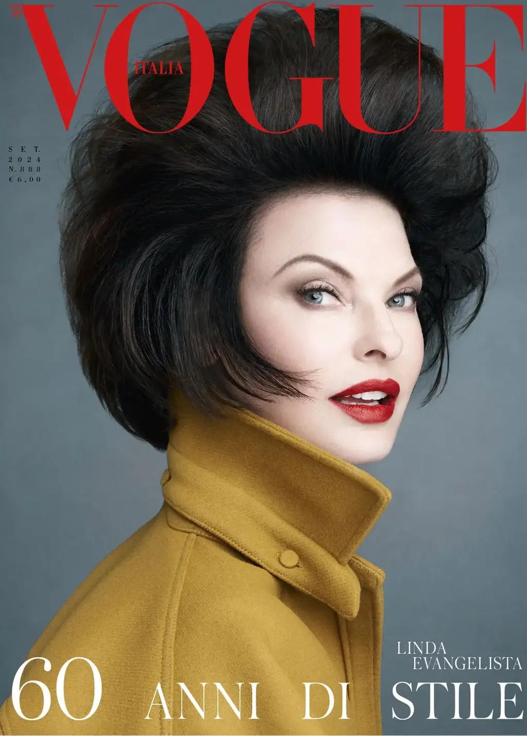 לינדה אוונג'ליסטה על שער מגזין ווג איטליה, ספטמבר 2024