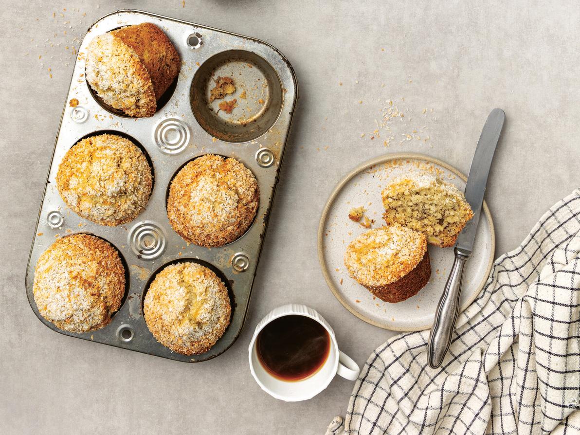 מאפינס קוקוס בציפוי קראנצ'י