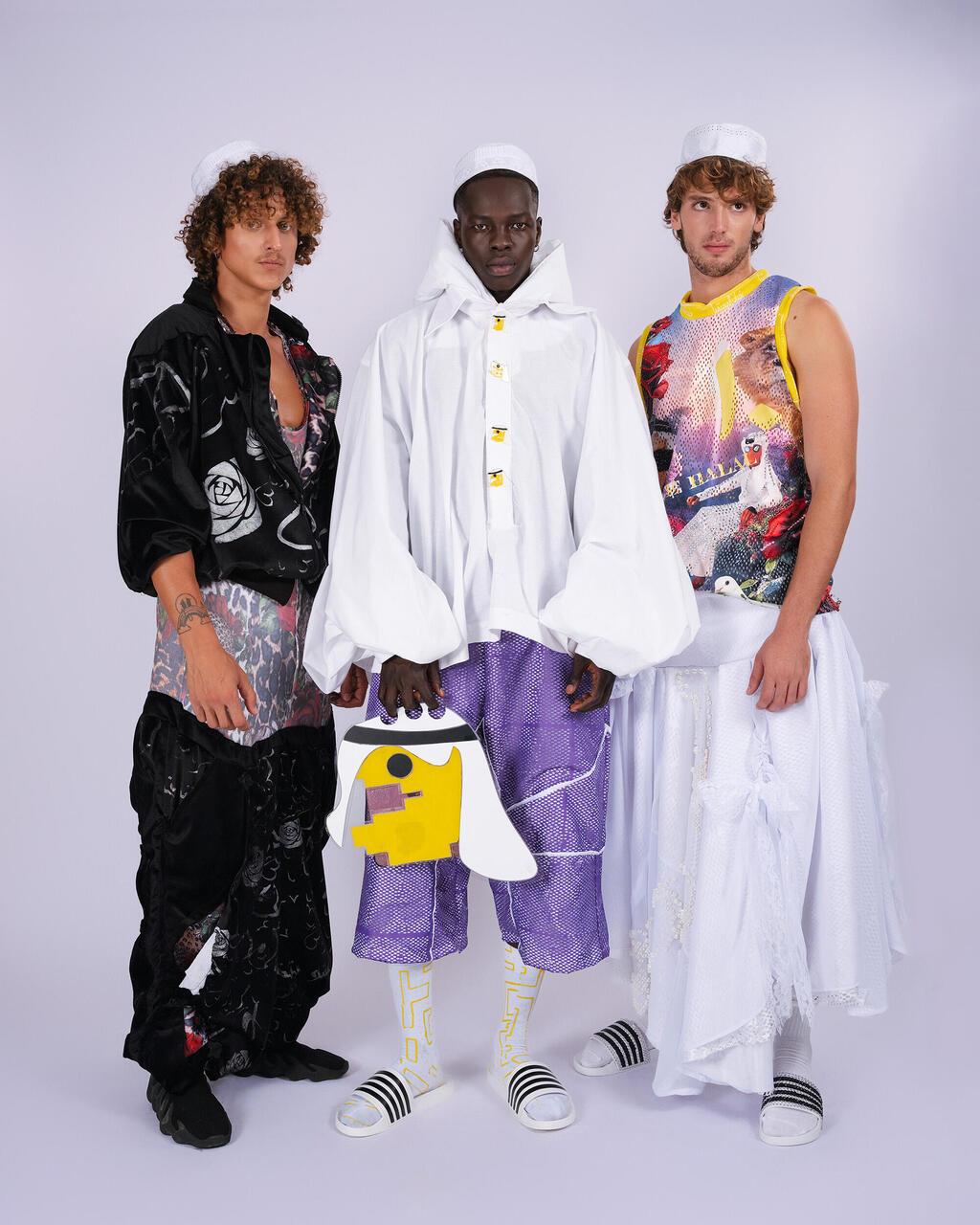 פרויקט הגמר "הנוער העתידי" של רג'ד דאהר עוסק בדור ה-Z של המגזר הערבי (צילום: שי פרנקו) פרויקט הגמר "הנוער העתידי" של רג'ד דאהר בחוג לעיצוב אופנה של אוניברסיטת חיפה, 2024