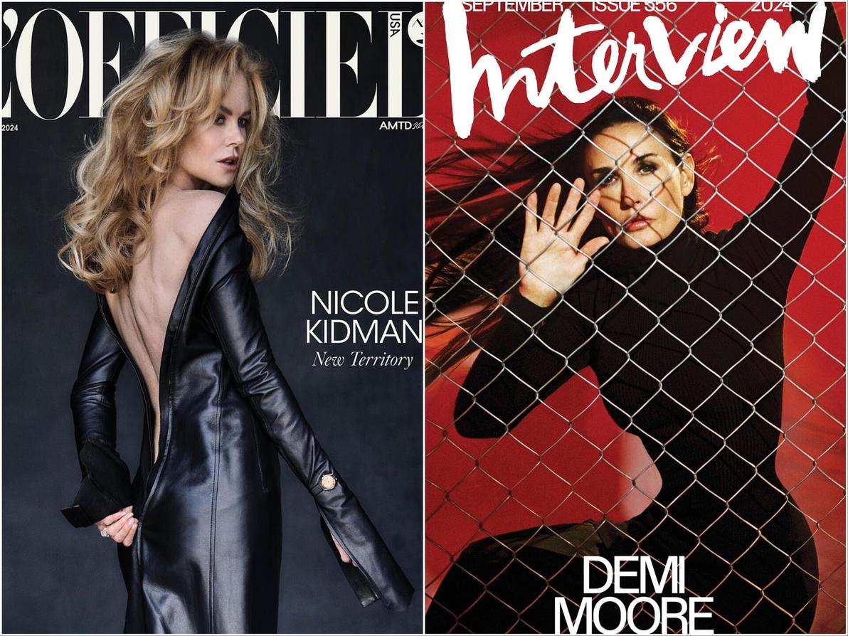 דמי מור על שער מגזין אינטרוויו וניקול קידמן על שער ל'אופיסייל, ספטמבר 2024