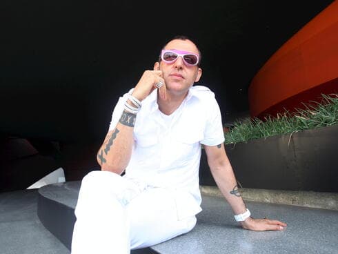 קארים ראשיד בעת ביקורו בארץ