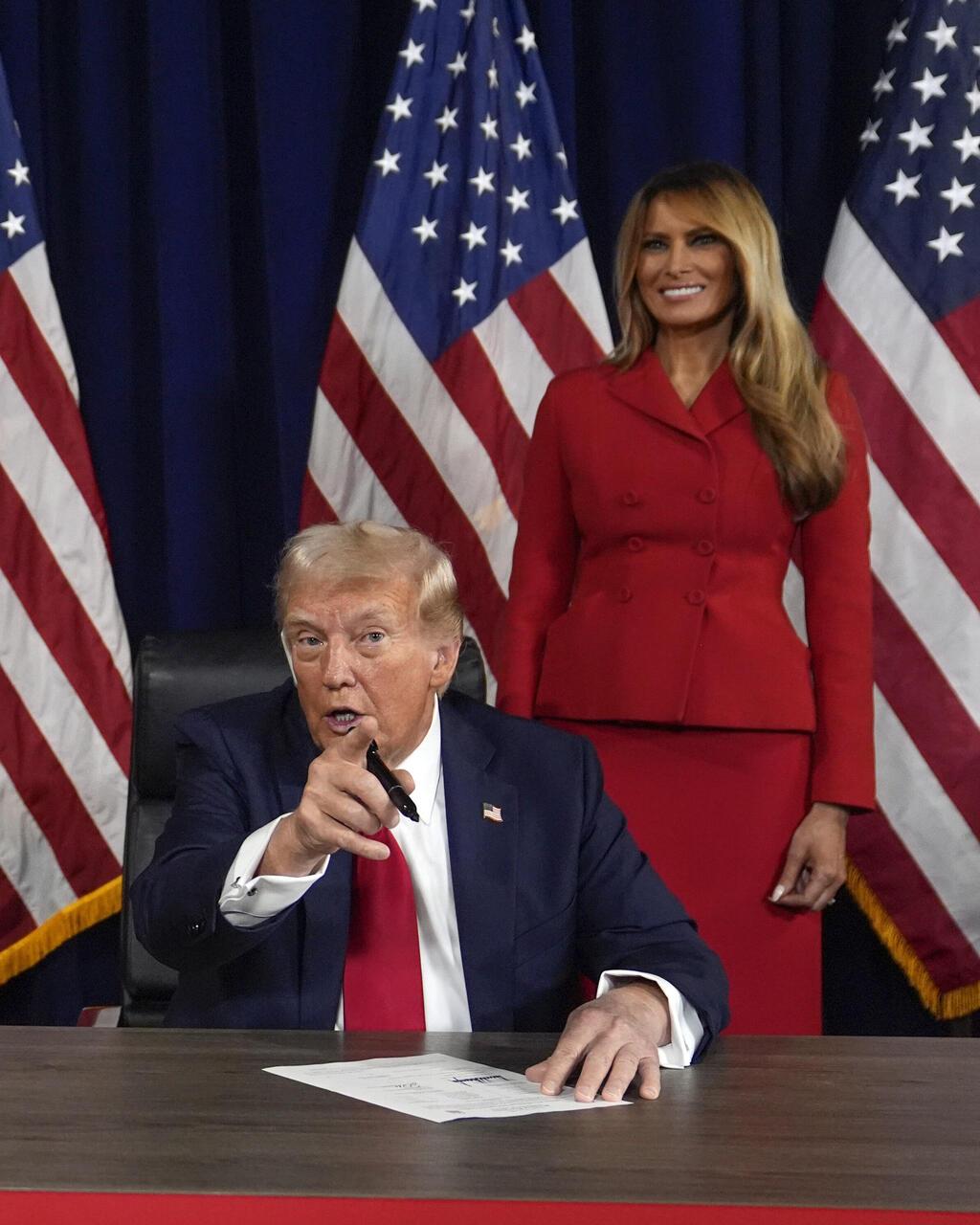 מלניה ודונלד טראמפ, 2024