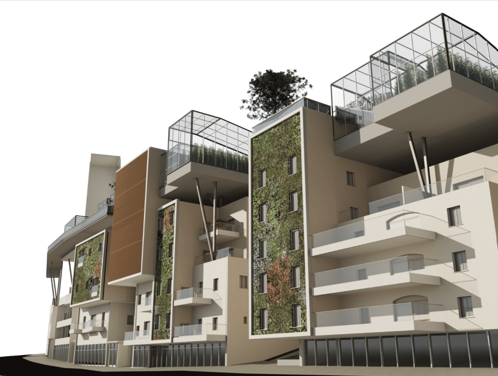 מתוך פרויקט הגמר של  גגות בשכונות העיר