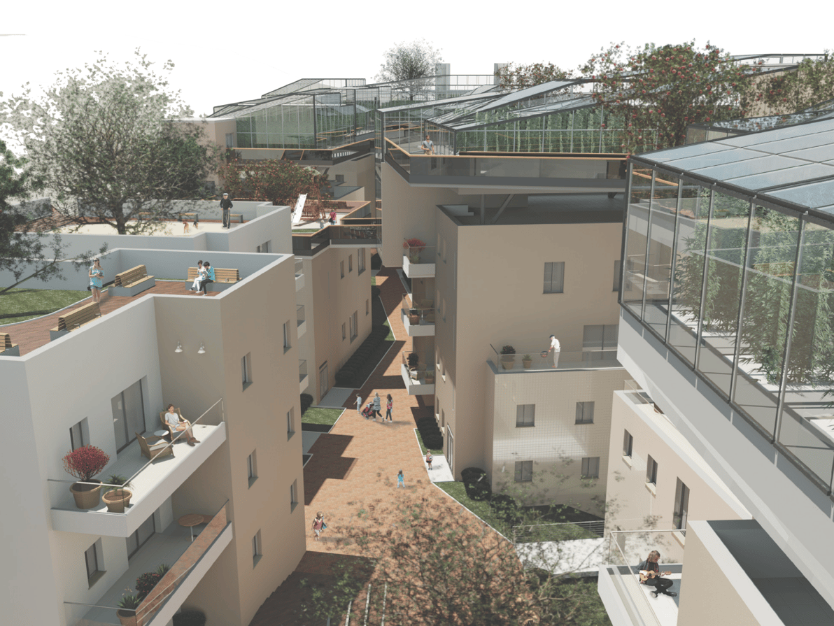 מתוך פרויקט הגמר של  גגות בשכונות העיר