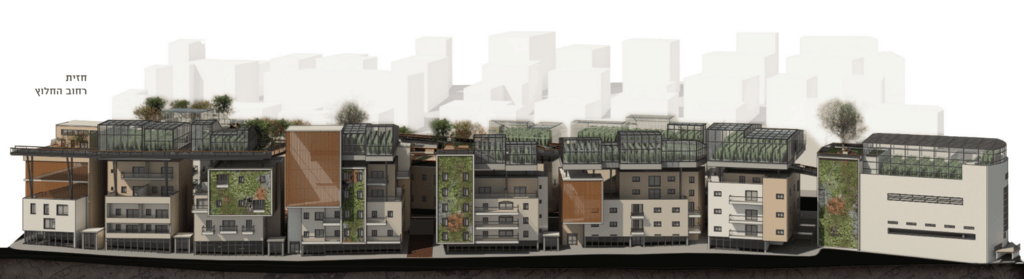 מתוך פרויקט הגמר של  גגות בשכונות העיר